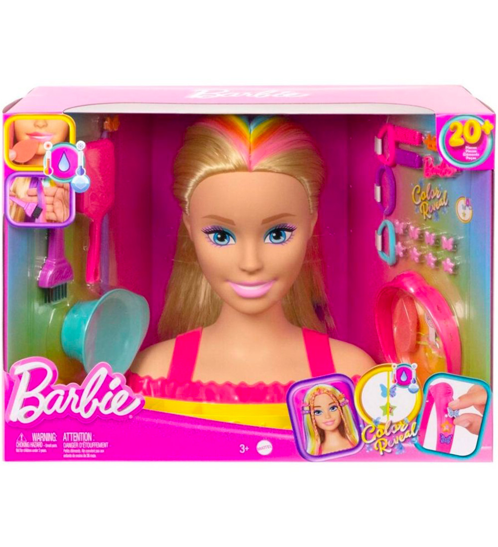 Barbie Frisør - Neon Rainbow Deluxe Styling Head