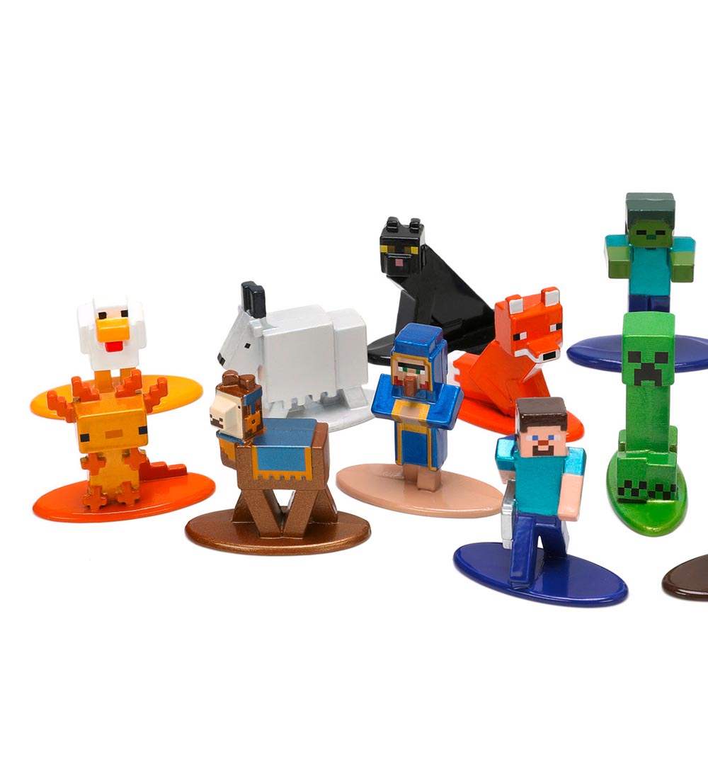 Jada Figurer - Minecraft Multi Pack Nano Figures - 16 Dele