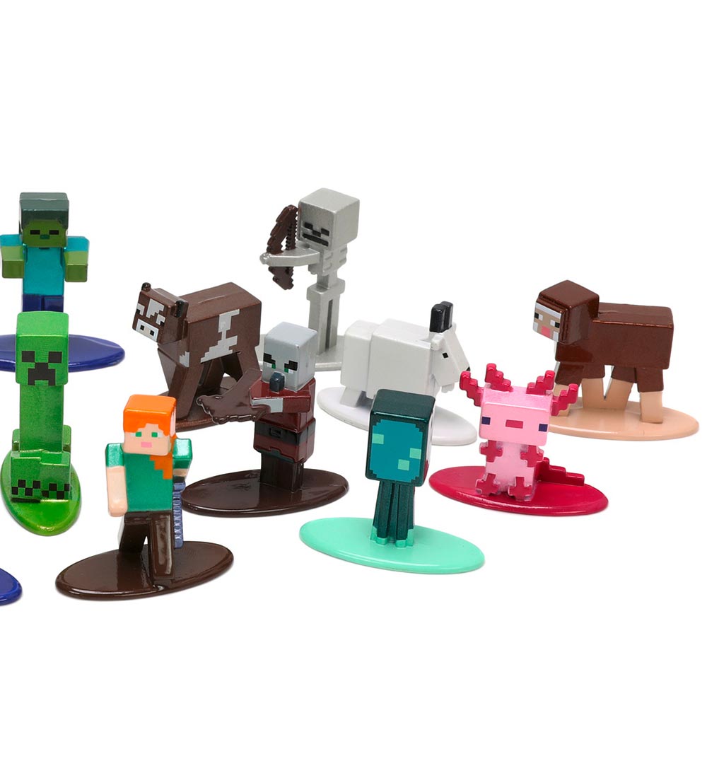 Jada Figurer - Minecraft Multi Pack Nano Figures - 16 Dele