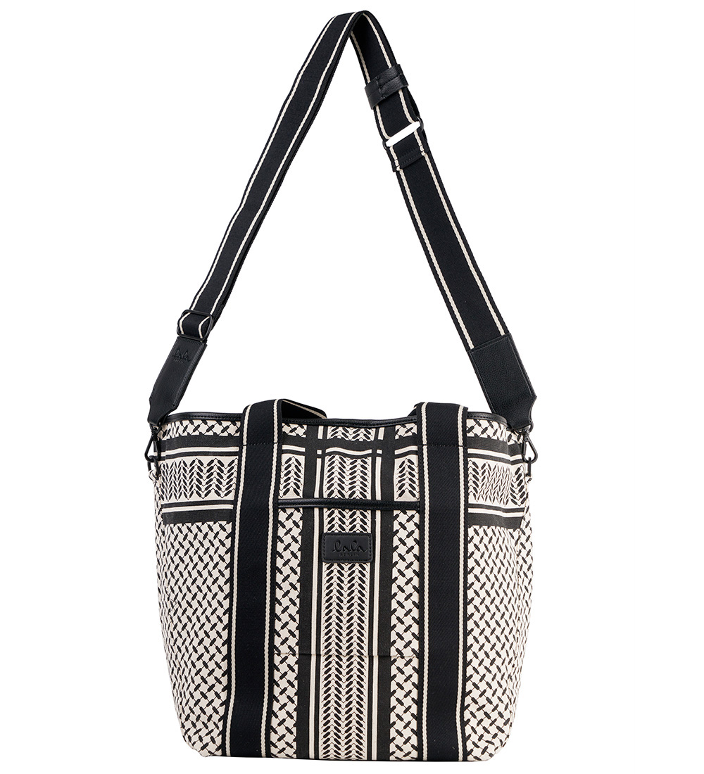 Lala Berlin Shopper - East West Tote Marin - Heritage Stripe Bla