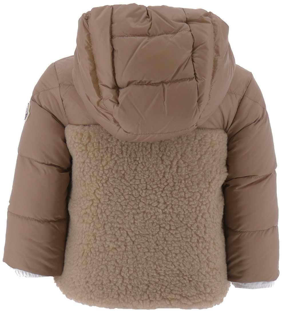 Moncler Dunjakke m. Teddyfleece - Amin - Sand