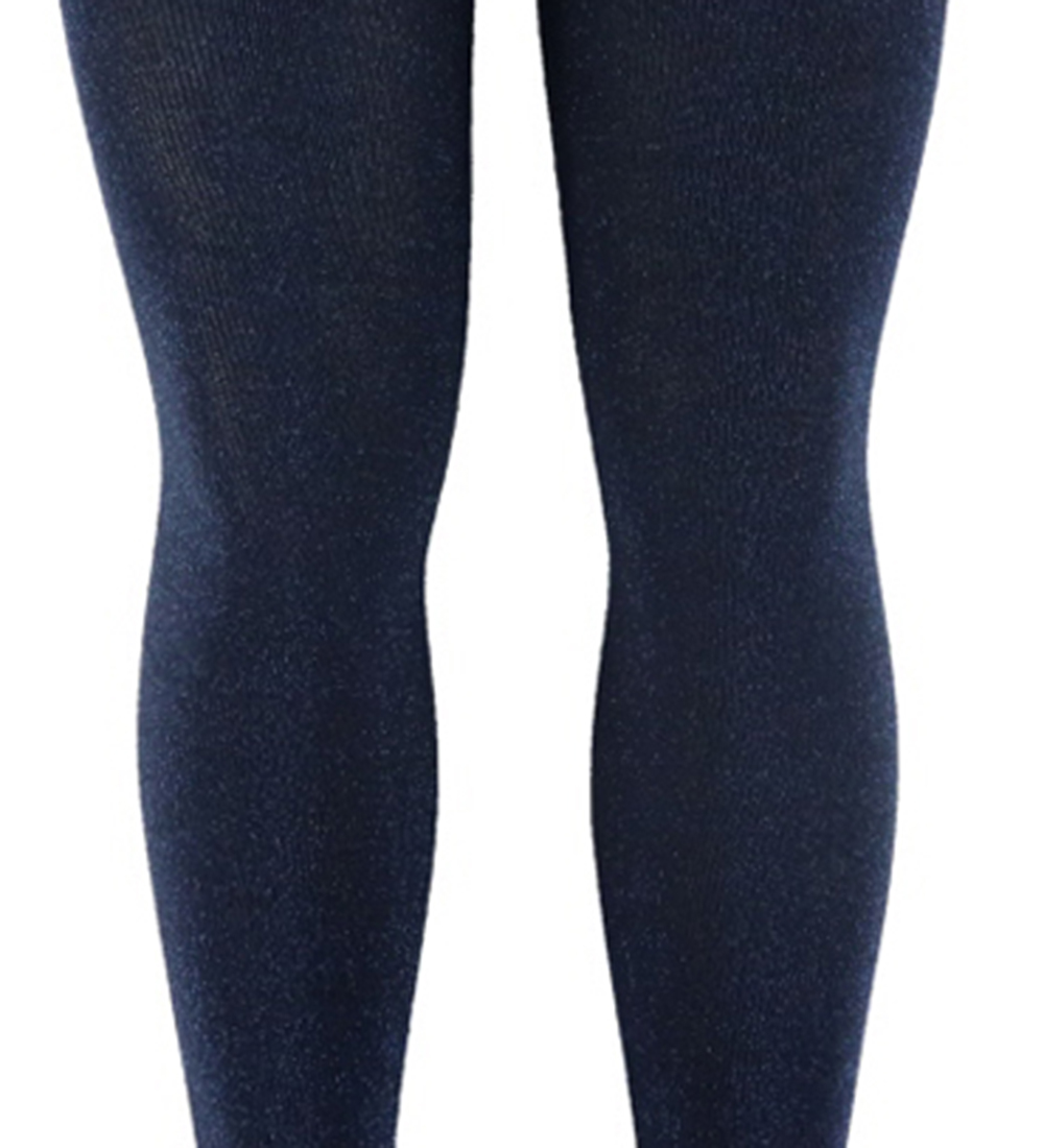 Molo Strømpebukser - Glitter Tights - Navy Sky