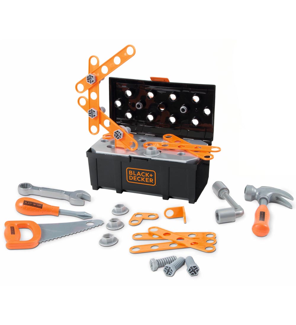 Black & Decker Legetøj - 34 Dele - DIY Værktøjskasse