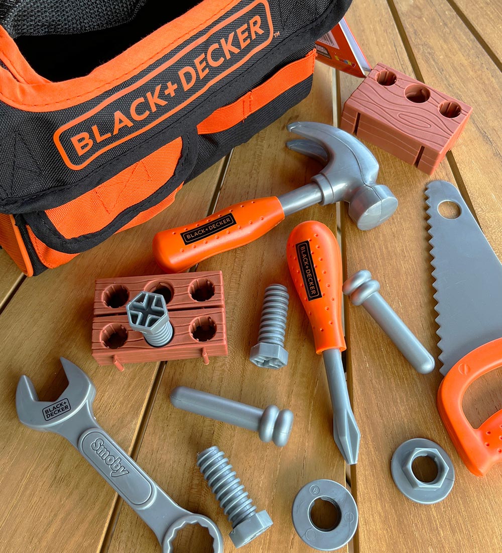 Black & Decker Legetøj - 21 Dele - Værktøjskasse