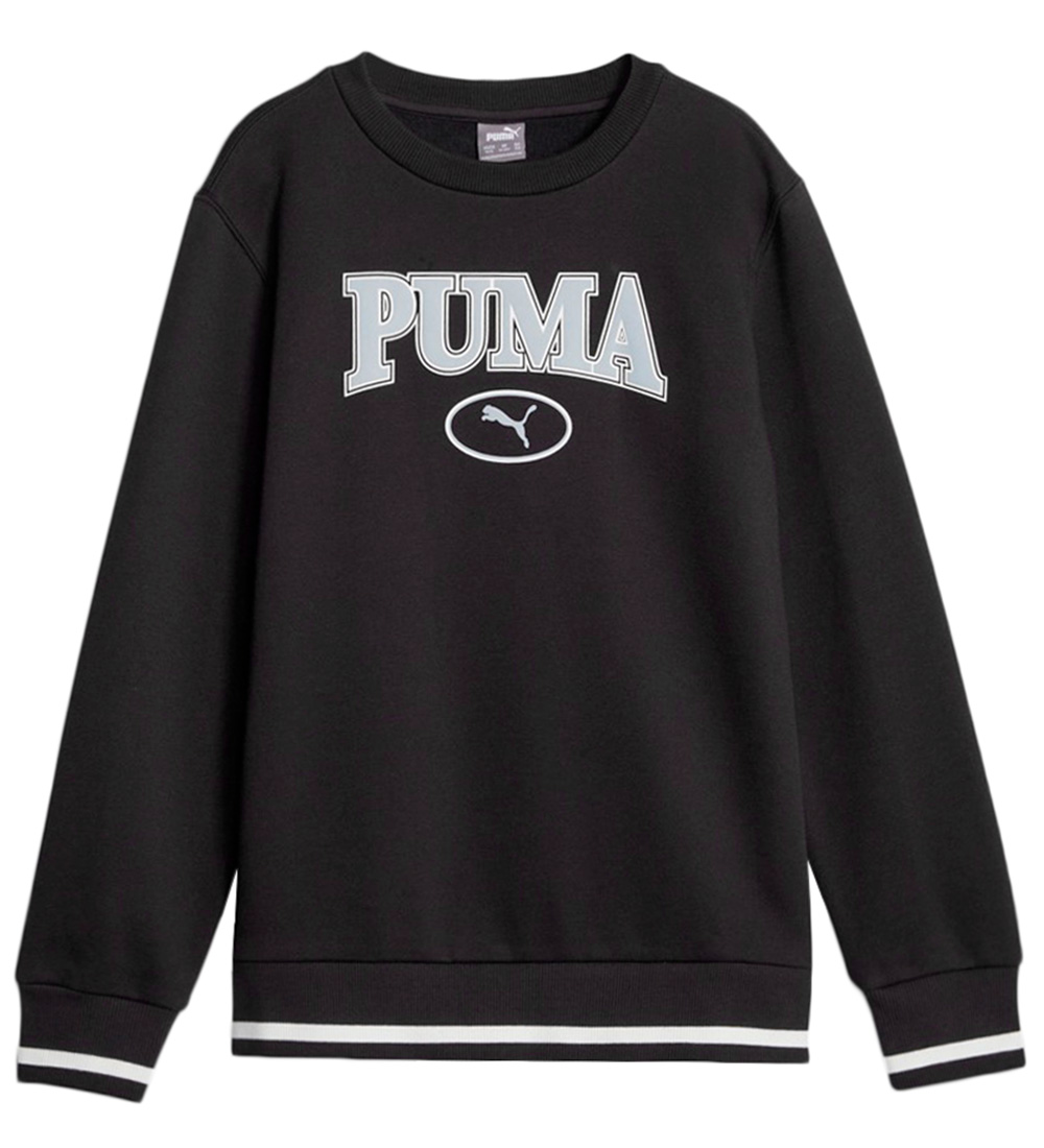 Puma Sweatshirt - Squad Crew - Sort m. Hvid