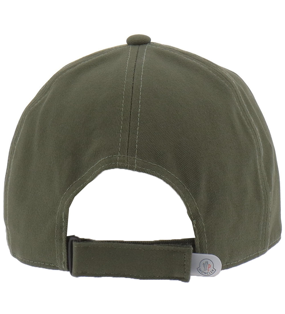 Moncler Kasket - Armygrøn m. Hvid