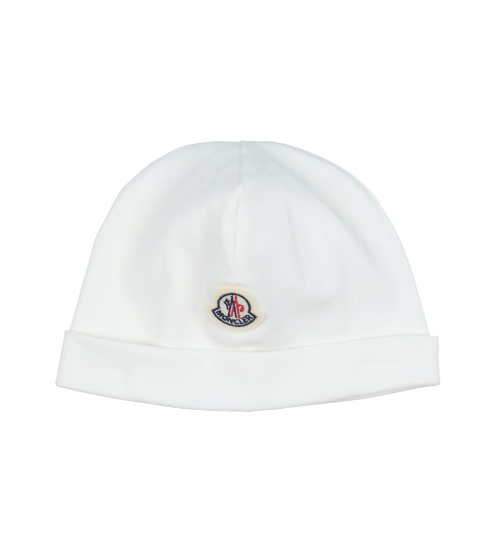 Moncler Sæt - Heldragt/Savlesmæk/Hue - Off White m. Blå