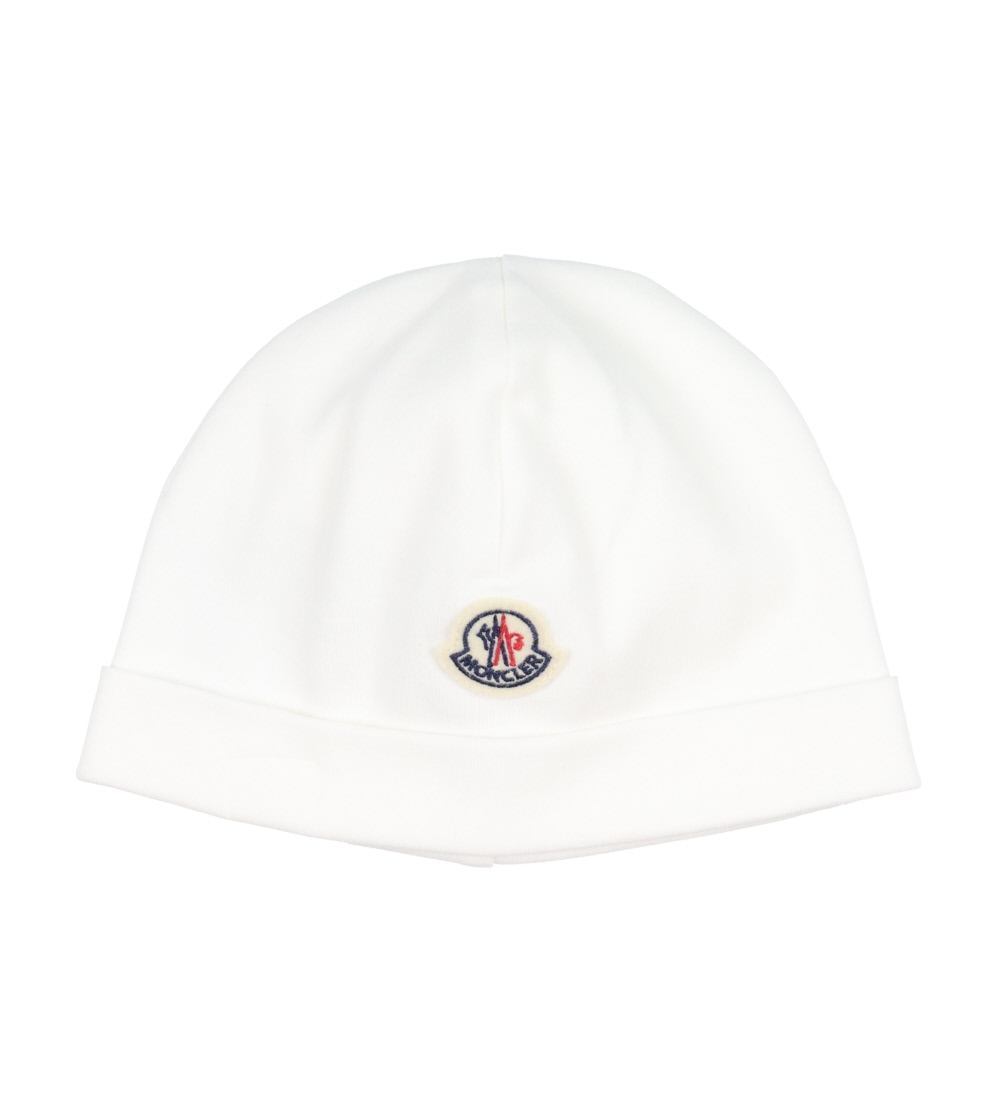 Moncler Sæt - Heldragt/Savlesmæk/Hue - Off White m. Rosa
