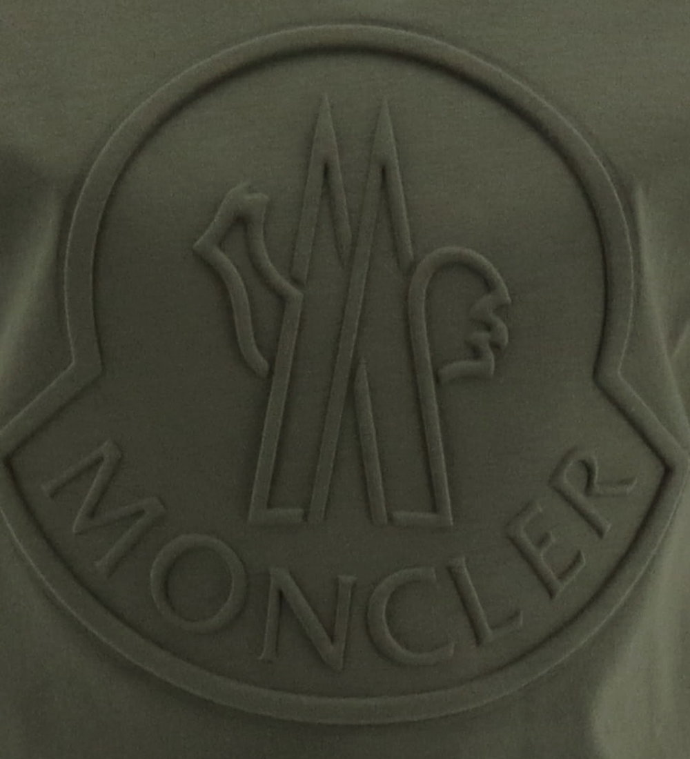 Moncler T-shirt - Armygrn m. Logo