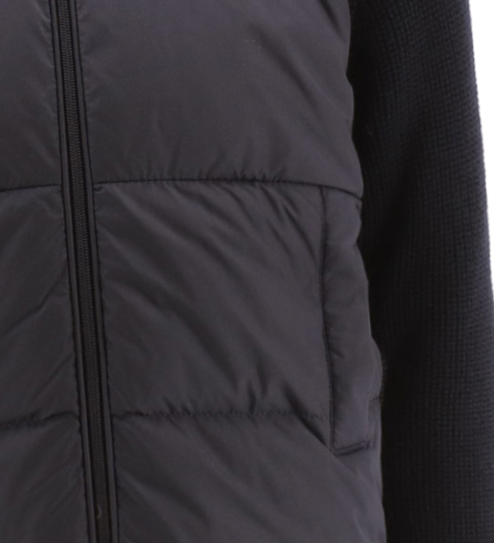 Moncler Cardigan - Uld/Dun - Dark Navy