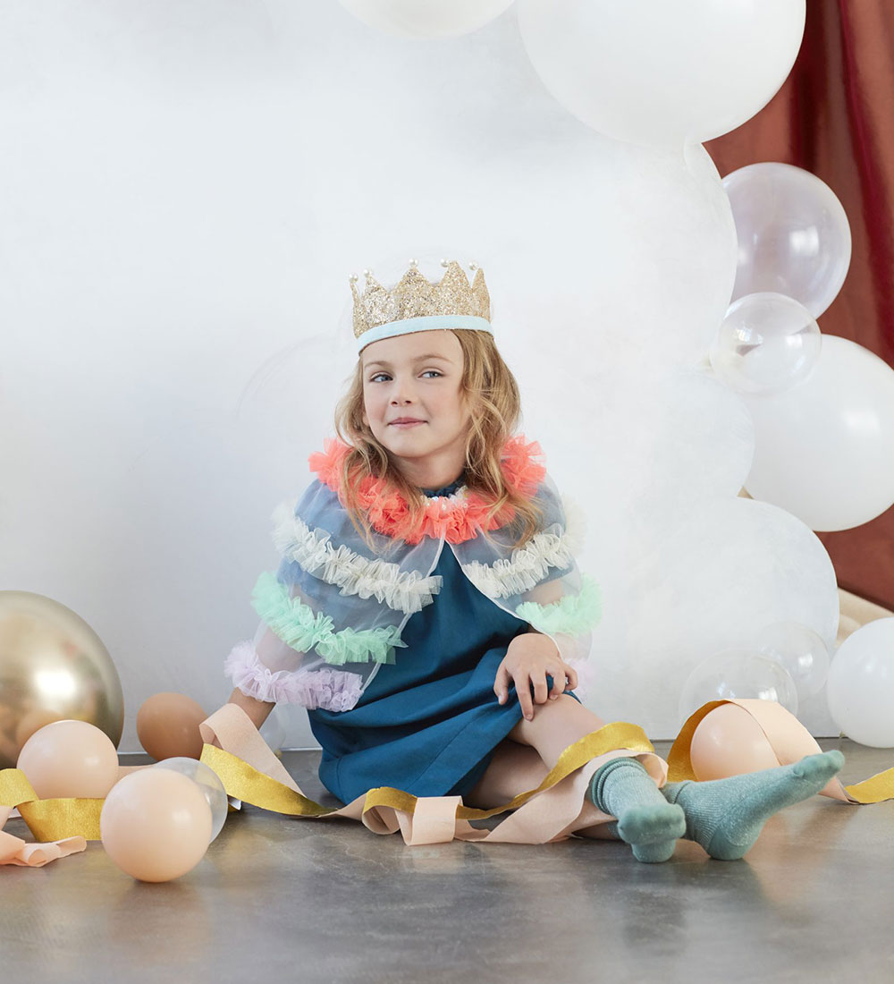 Meri Meri Udklædning - Gold & Pearl Crown