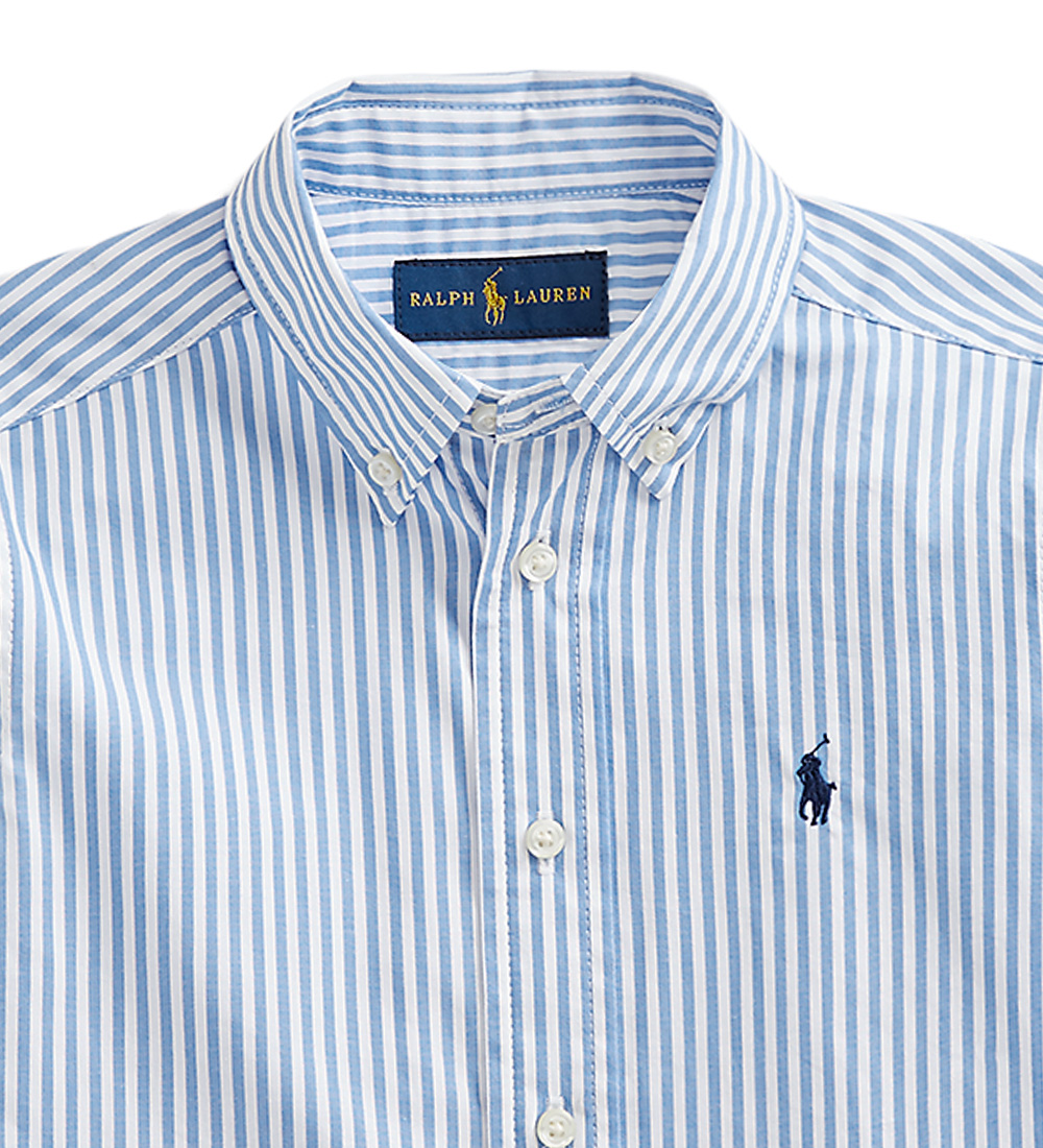 Polo Ralph Lauren Skjorte - Classics - Blå/Hvidstribet