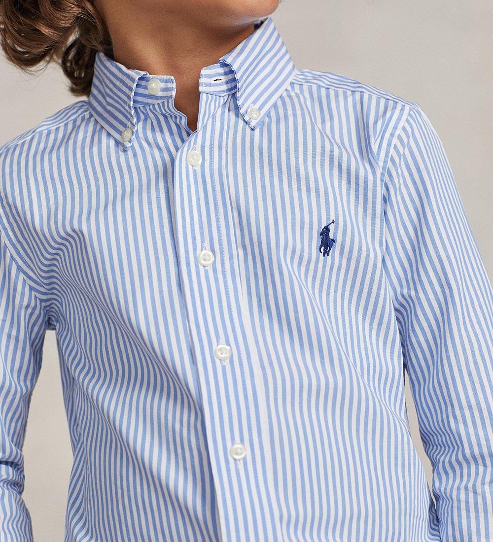 Polo Ralph Lauren Skjorte - Classics - Blå/Hvidstribet