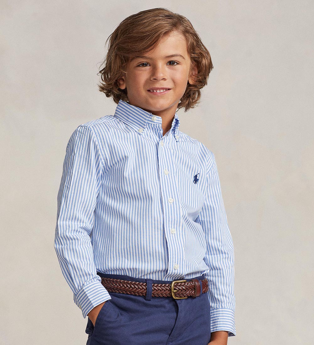 Polo Ralph Lauren Skjorte - Classics - Blå/Hvidstribet