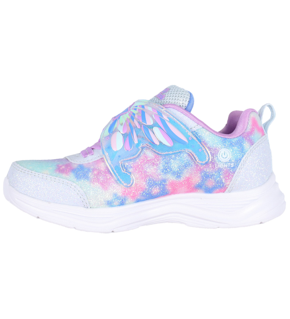Skechers Sko m. Lys - Glimmer Kicks - Light Blue Lavender
