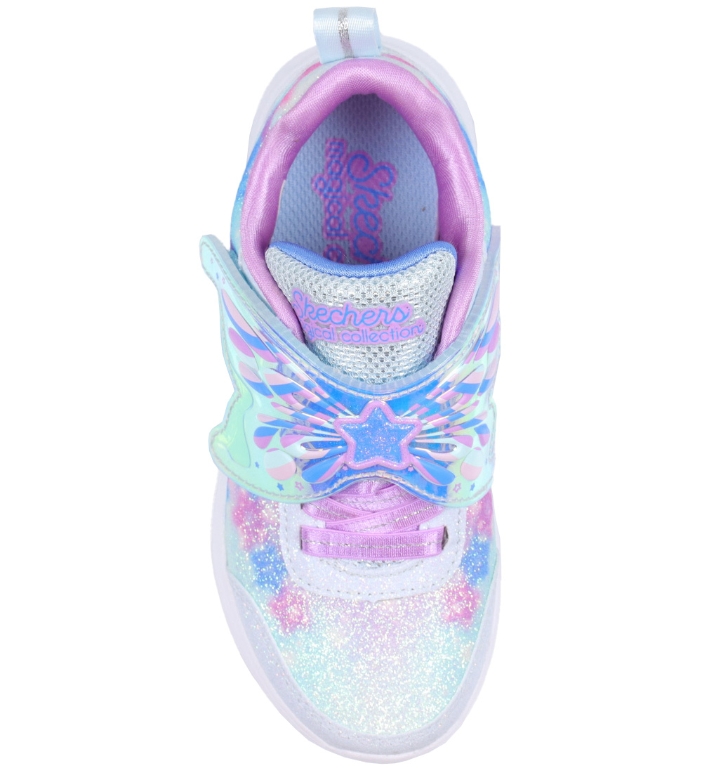 Skechers Sko m. Lys - Glimmer Kicks - Light Blue Lavender