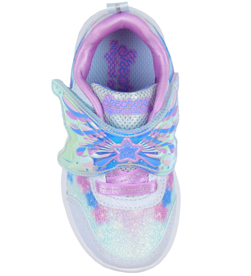 Skechers Sko m. Lys - Glimmer Kicks - Light Blue Lavender