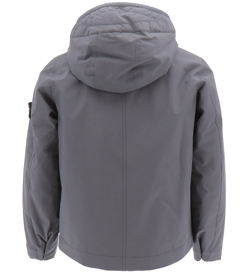 Stone Island Softshelljakke m. Vattering - Lead Grey