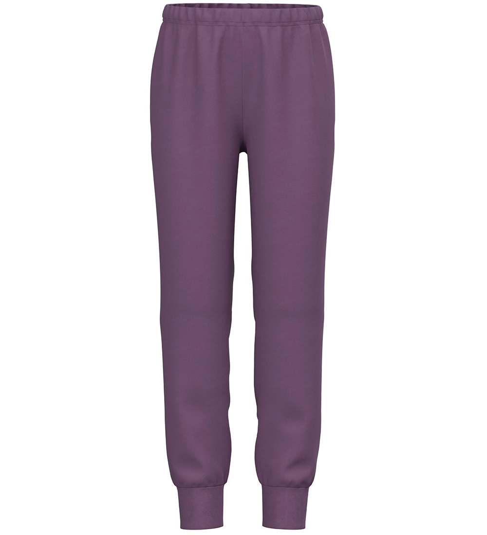Name It Nattøj - Bluse/Bukser - Noos - NkfNightset - Dawn Pink