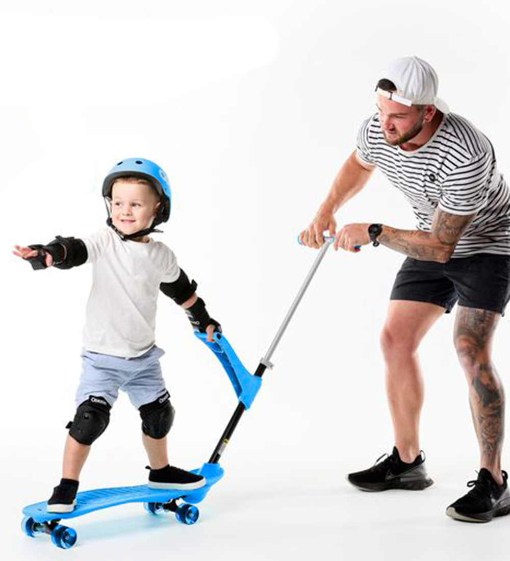 Ookkie Skateboard - Kids Learner Skateboard - Blå