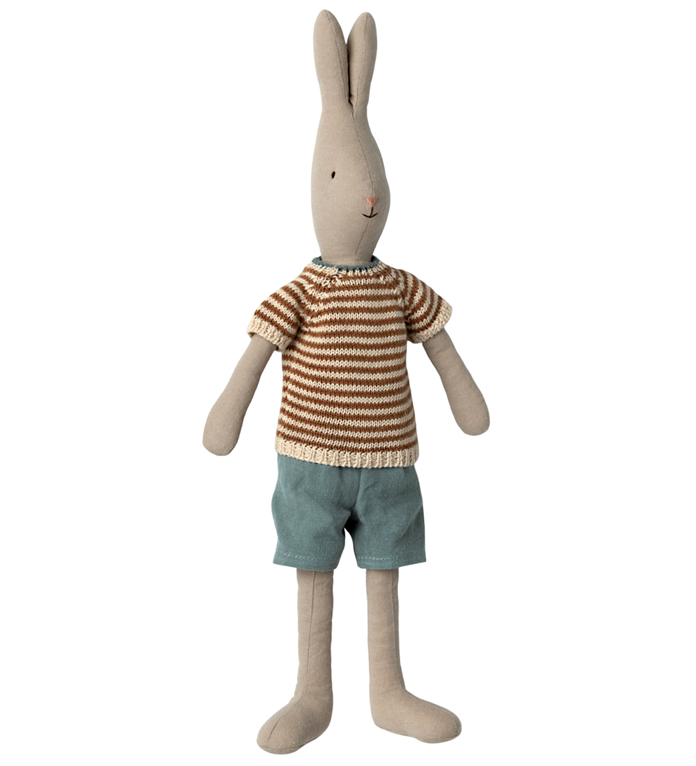 Maileg Bamse - Kanin - Str. 3 - 49 cm - Klassisk - Strik Bluse &