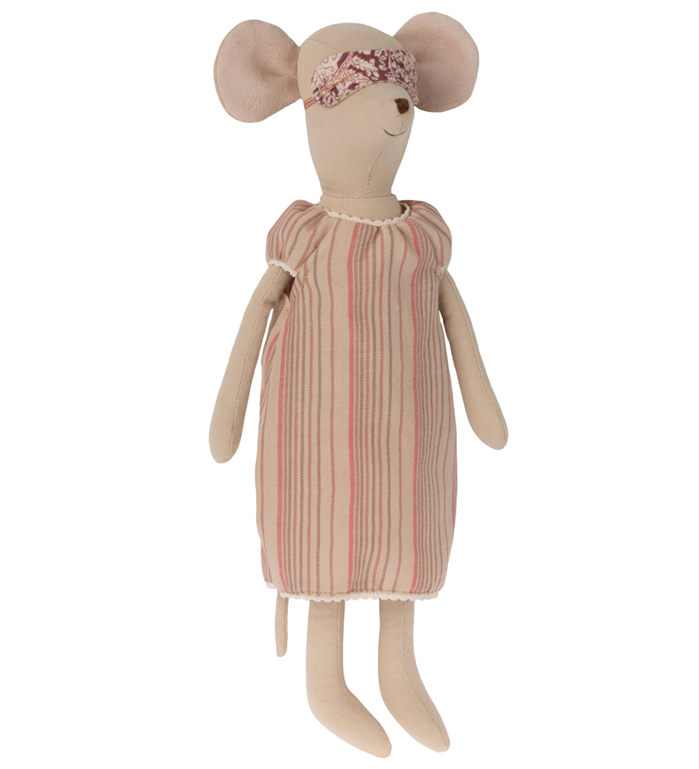 Maileg Bamse - Mus - Medium - 33 cm - Natkjole