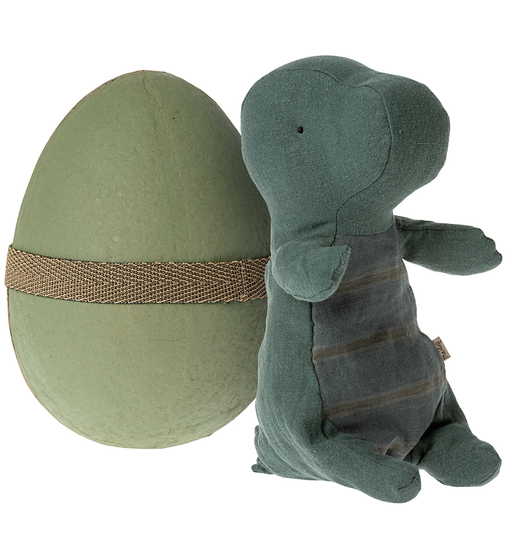 Maileg Bamse - Gantosaurus i Æg - Lille - 23 cm - Dark Petrol