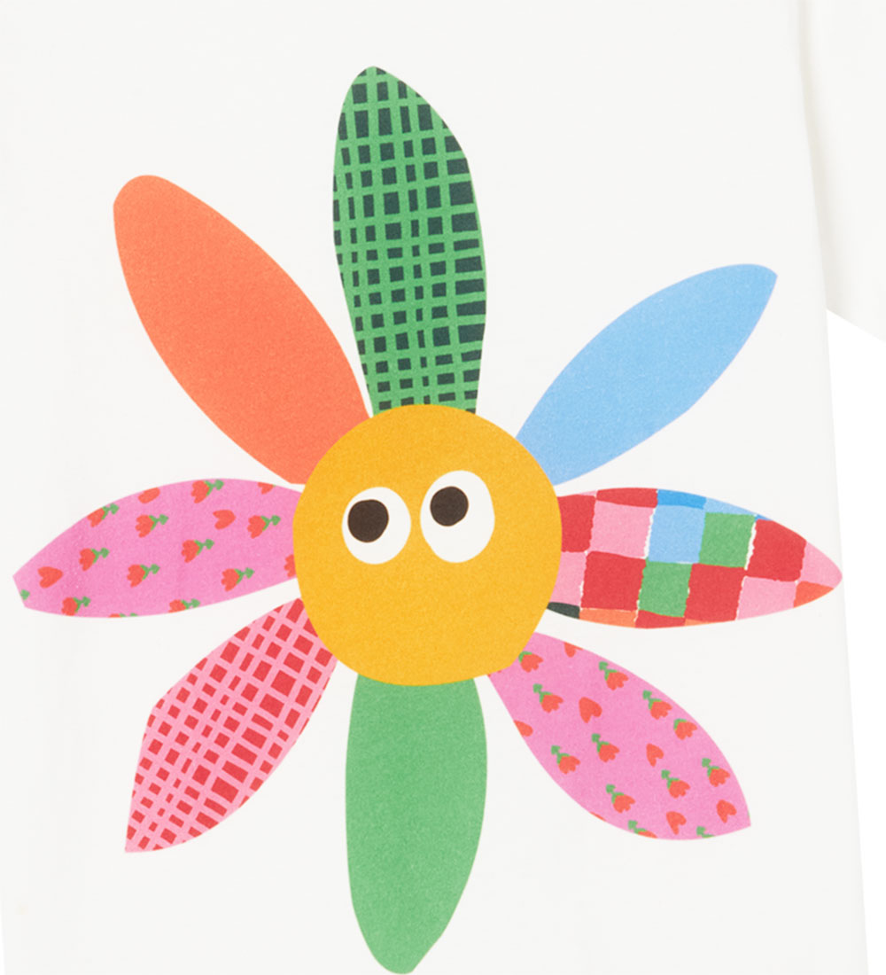 Stella McCartney Kids T-shirt - Off White m. Blomst