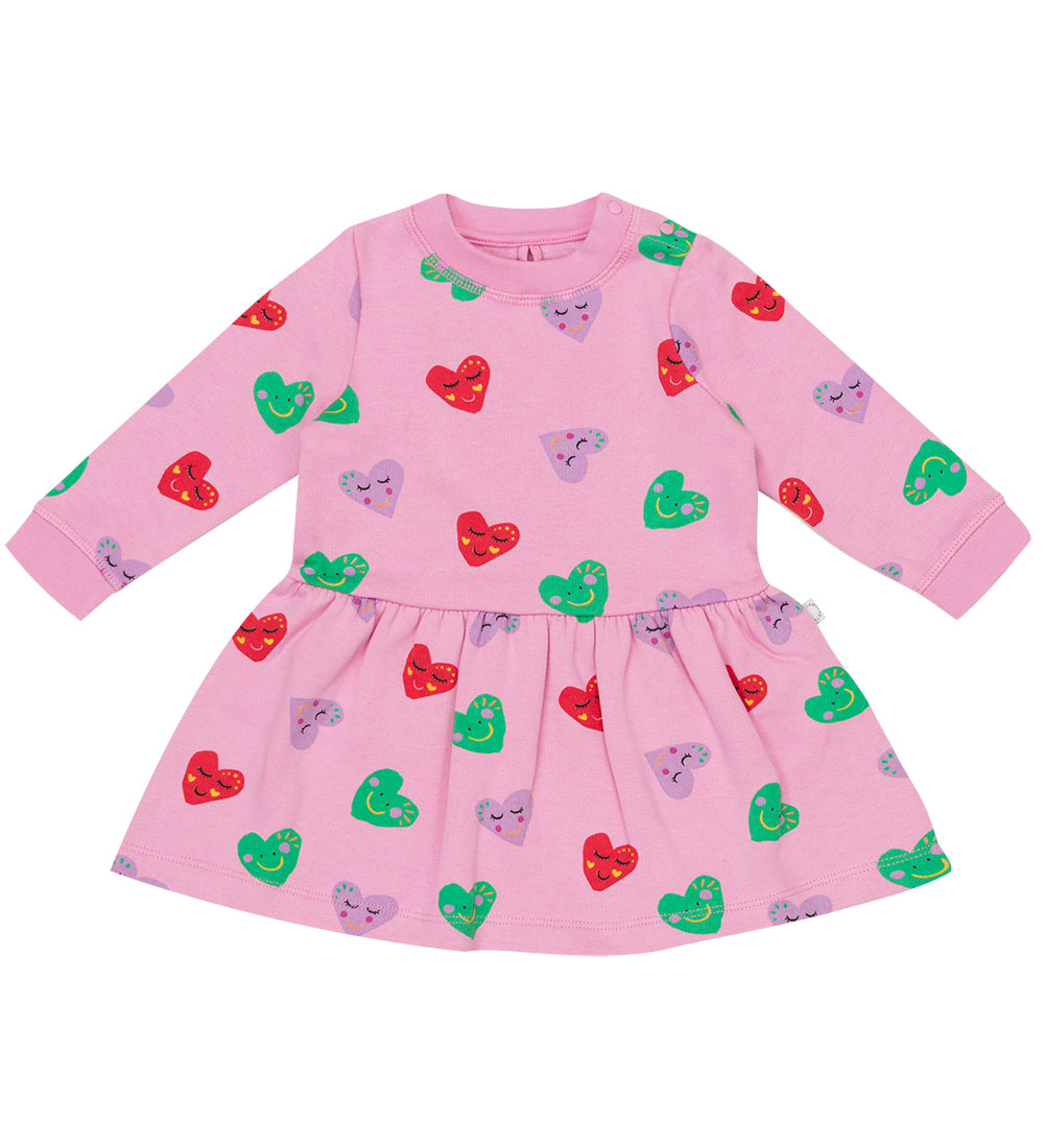 Stella McCartney Kids Sweatkjole - Rosa m. Hjerter