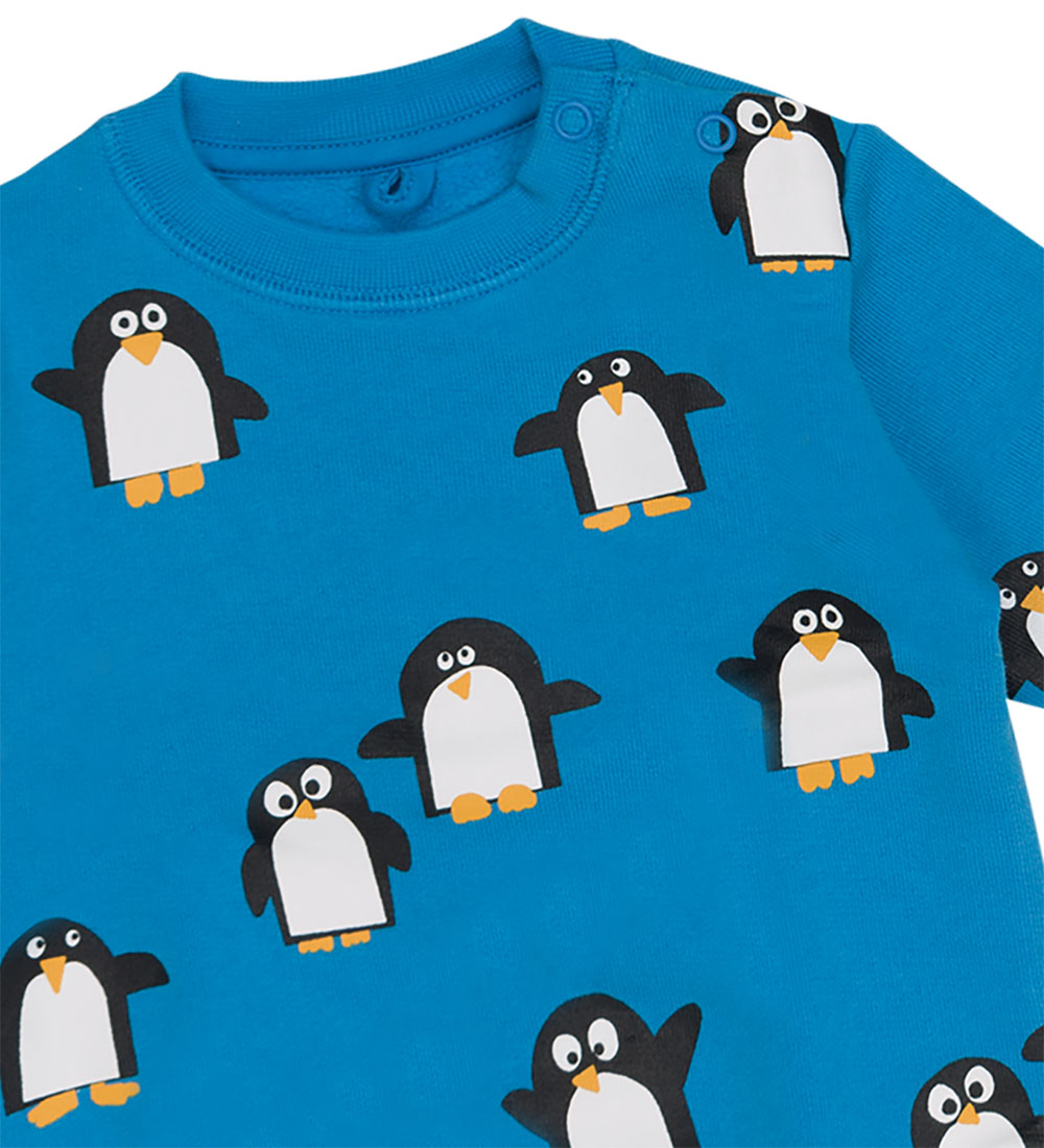 Stella McCartney Kids Sweatshirt - Blå m. Pingviner