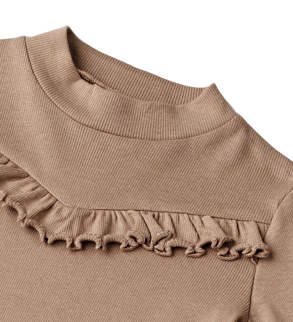 Wheat Bluse - Rib - Rosetta - Soft Brown