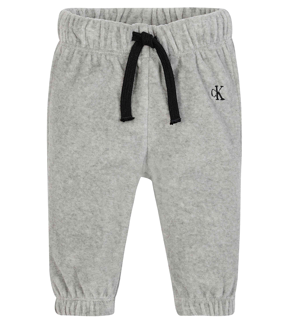 Calvin Klein Gaveæske - Bukser/Bluse/Hue - Velour - Gråmeleret