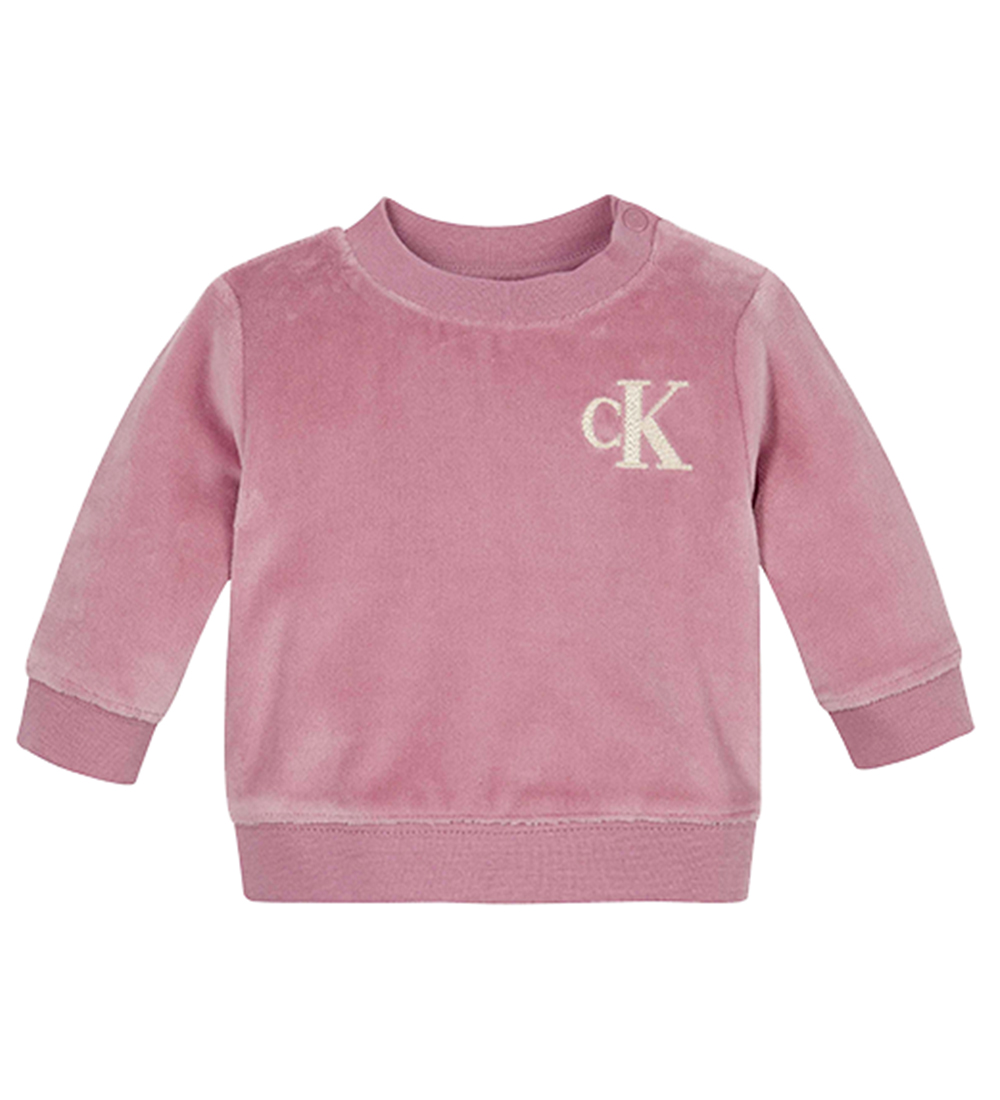 Calvin Klein Gaveæske - Bukser/Bluse/Hue - Velour - Foxglove