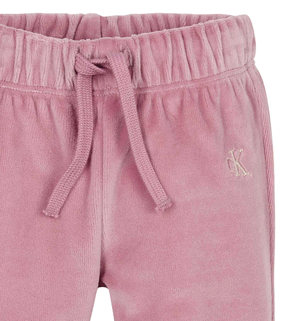 Calvin Klein Gaveæske - Bukser/Bluse/Hue - Velour - Foxglove