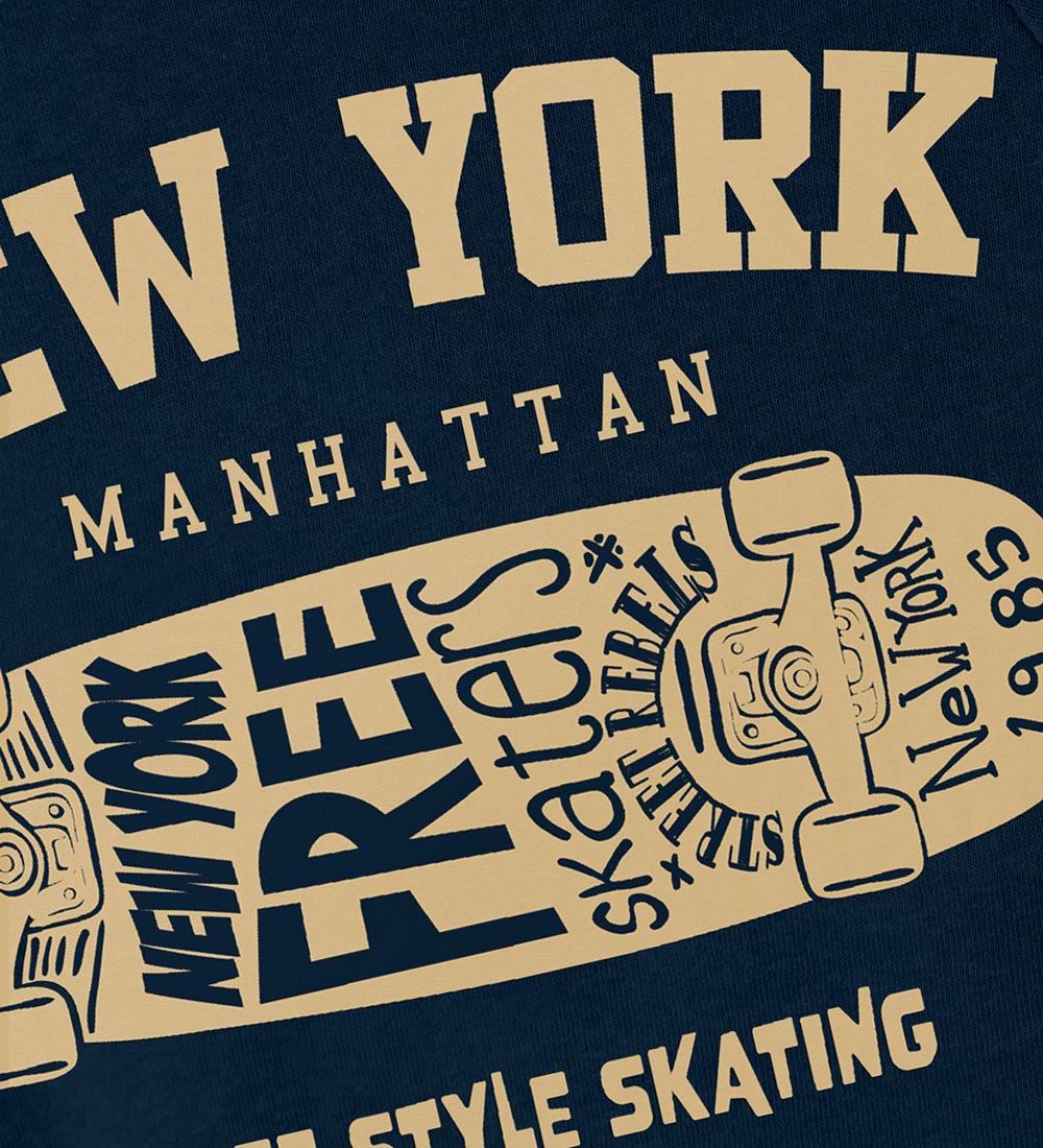 Name It Sweatshirt - NmmVion - Dark Sapphire m. Skateboard