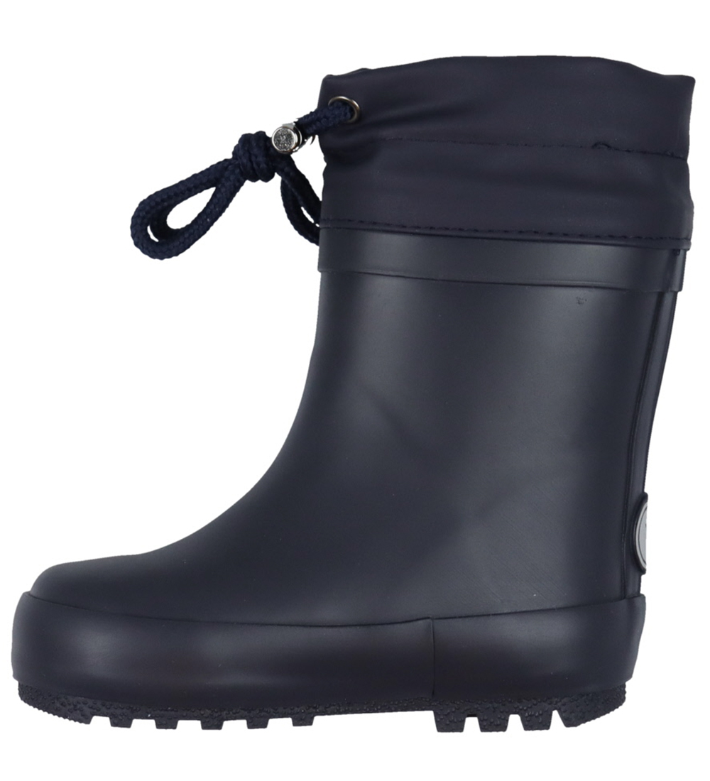 Wheat Gummistøvler m. For - Solid - Navy