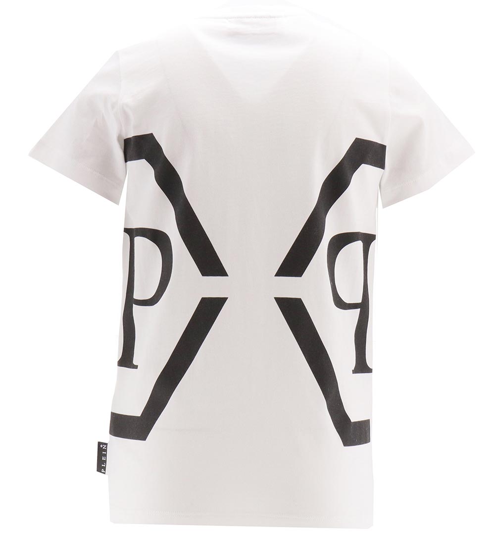 Philipp Plein T-Shirt - Maxi - Hvid m. Sort