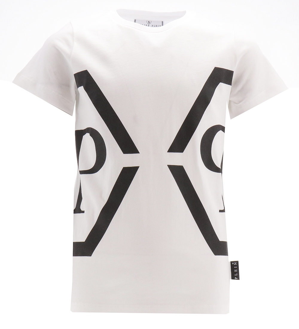 Philipp Plein T-Shirt - Maxi - Hvid m. Sort