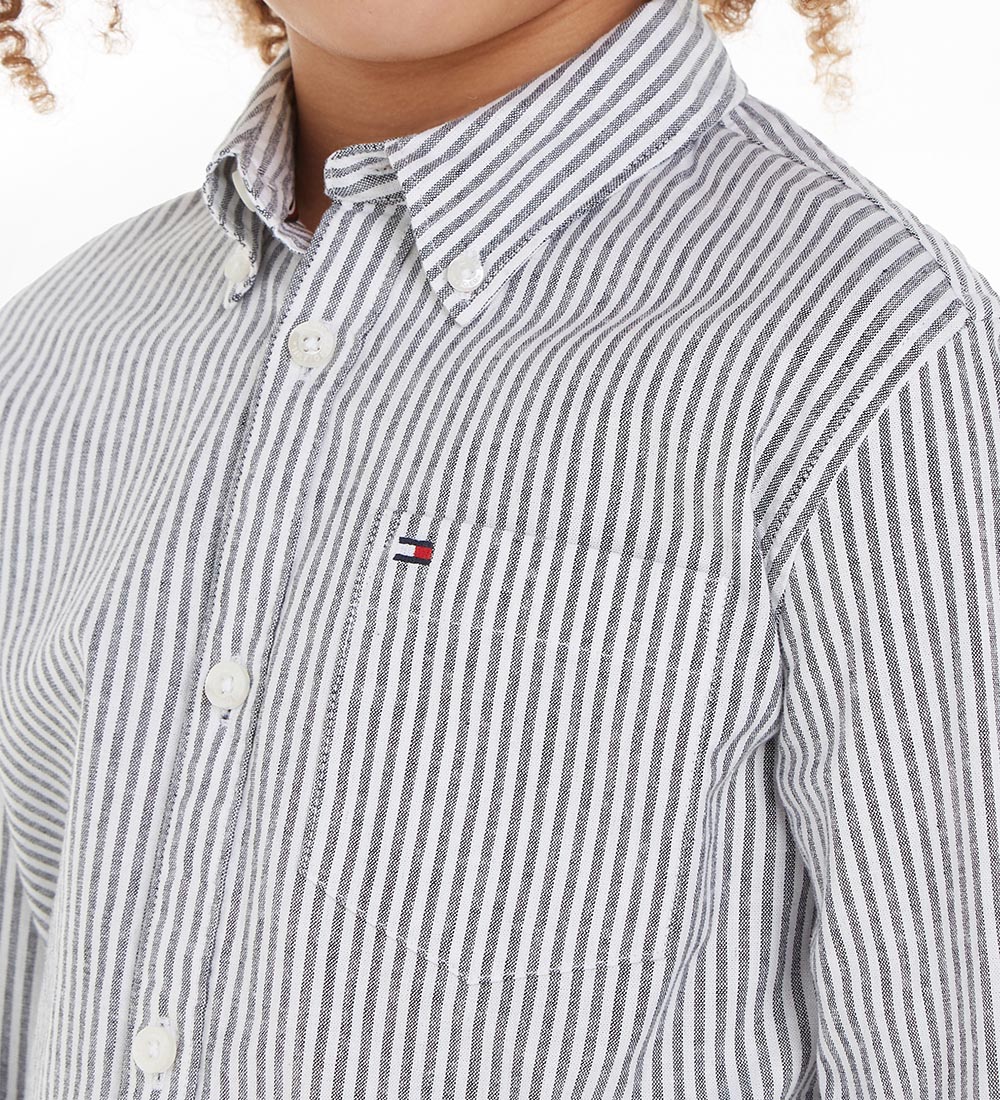 Tommy Hilfiger Skjorte - Essential Ithaca - Desert Sky