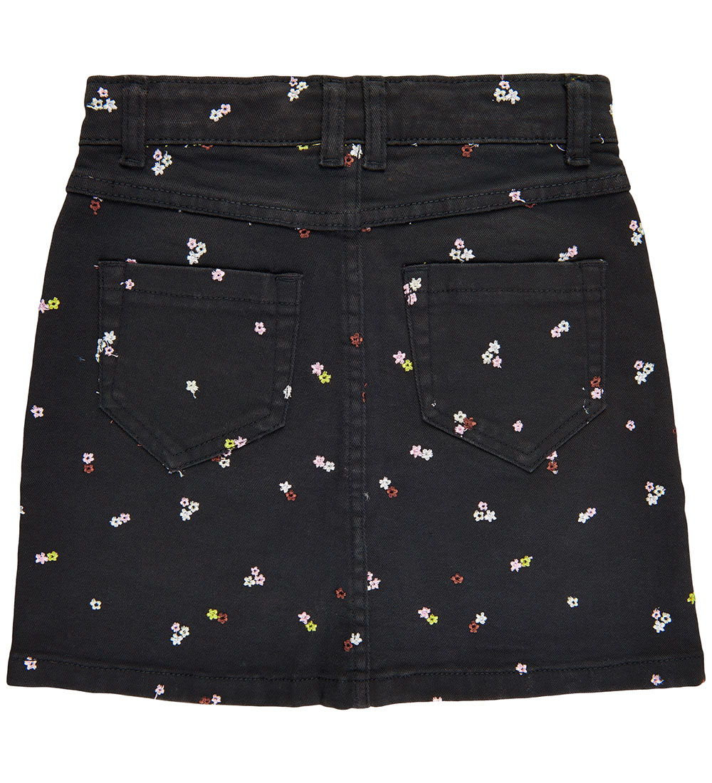 The New Nederdel - Denim - TnHellen - Phantom m. Blomster