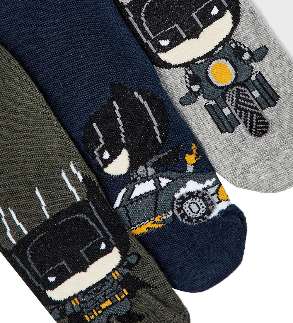 Name It Strømper - NmmJolton - 3-pak - Batman - Dark Sapphire/3P