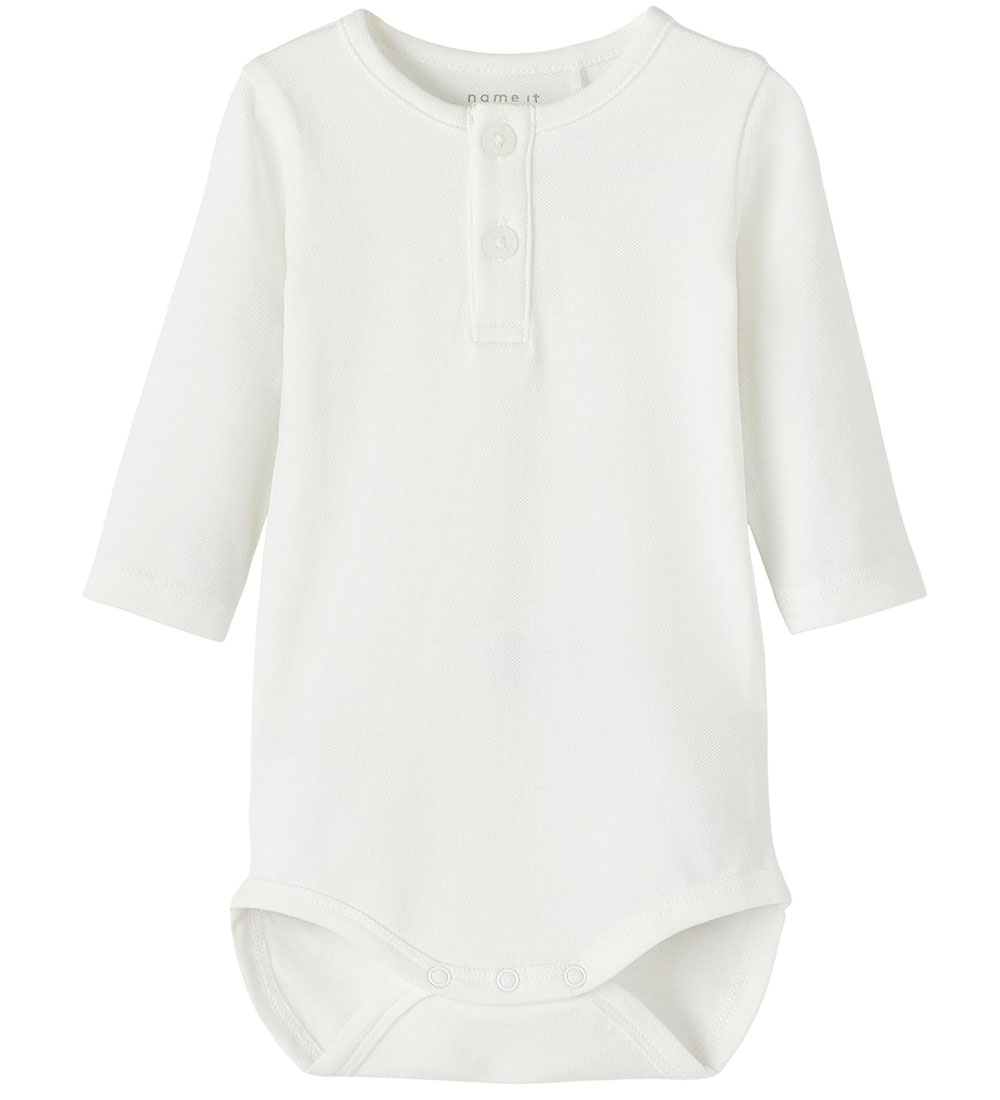 Name It Bodysæt - Smækbukser/Body l/æ - NbmLorry - White Alyssum