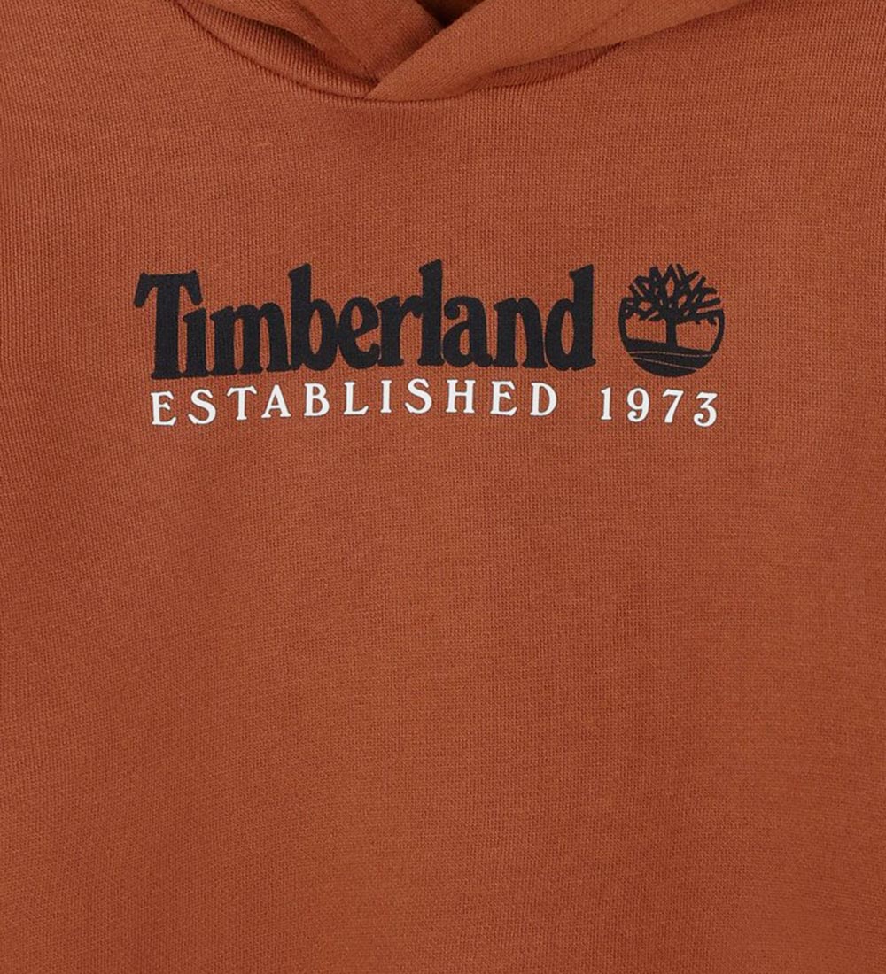 Timberland Hættetrøje - Dark Chocolate m. Print
