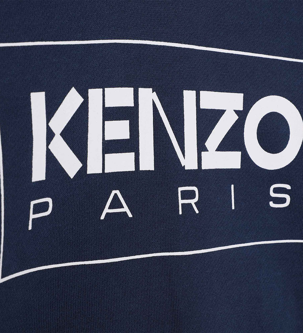 Kenzo Sweatshirt - Navy m. Hvid