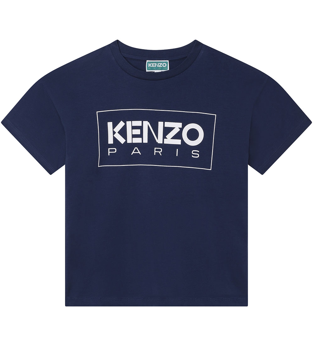 Kenzo T-shirt - Navy m. Hvid