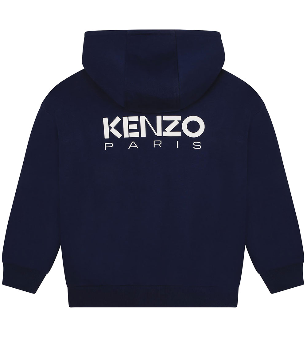 Kenzo Hættetrøje - Navy/Rød m. Blomst