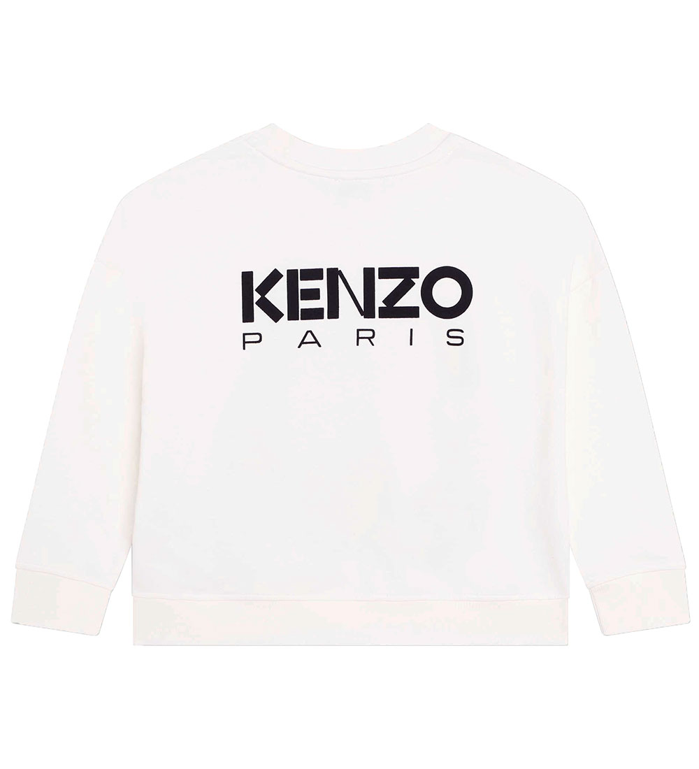 Kenzo Sweatshirt - Ivory/Rød m. Blomst