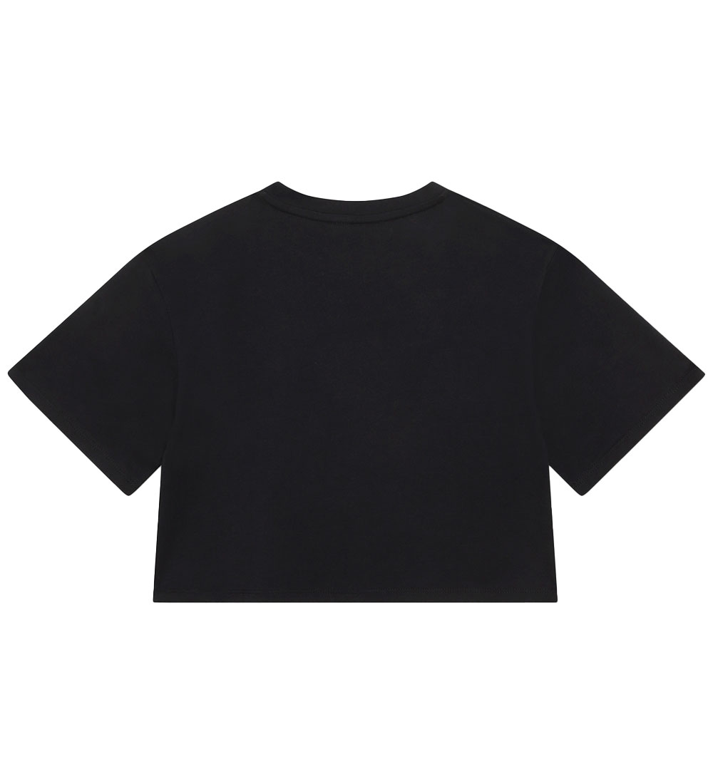 DKNY T-shirt - Cropped - Sort m. Hvid