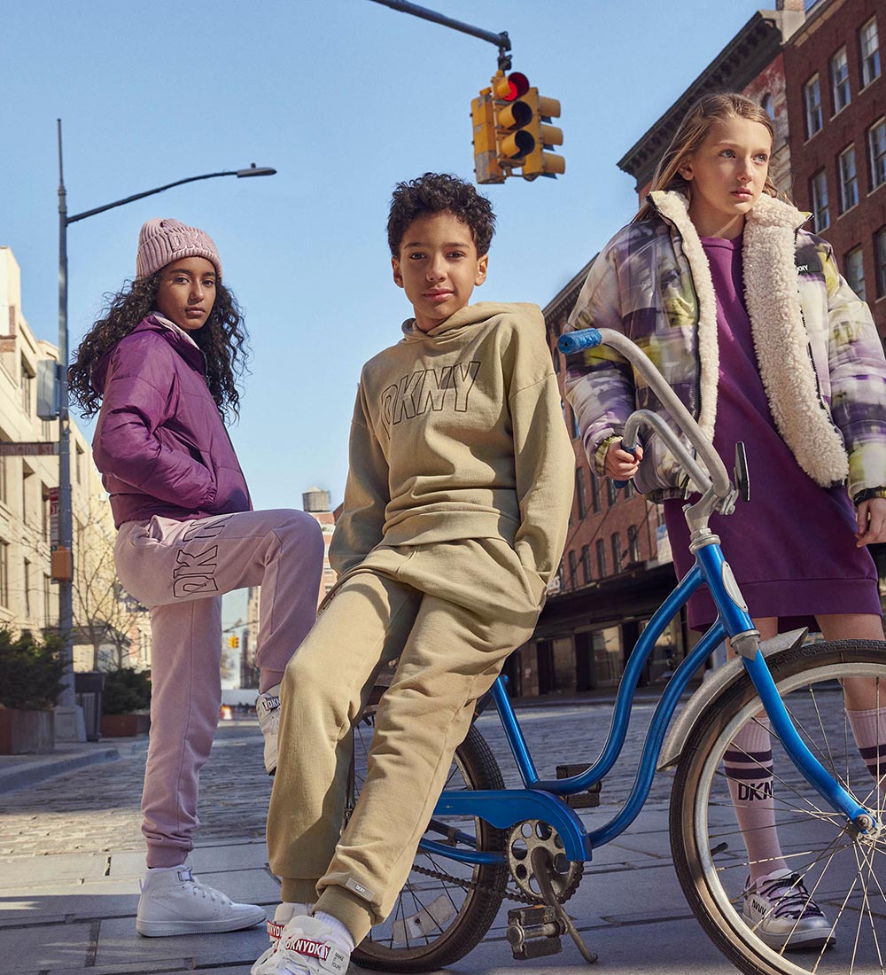DKNY Hættetrøje - Stone m. Print