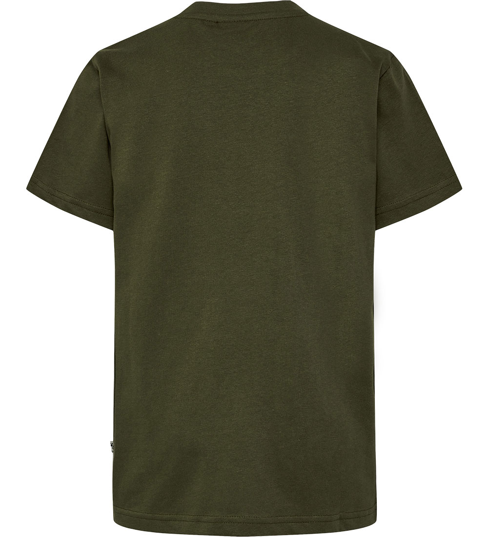Hummel T-shirt - hmlTres - Olive Night